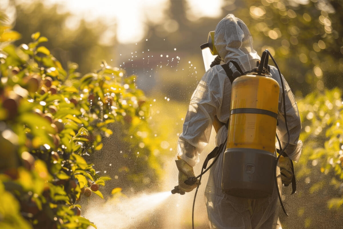 Обработка растений от вредителей